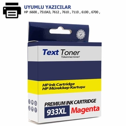 Hp 933XL-CN055A Muadil Kartuş, Kırmızı - Hp