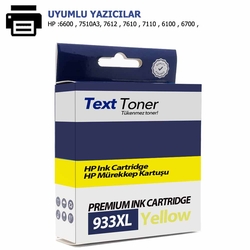Hp 933XL-CN056A Muadil Kartuş, Sarı - Hp