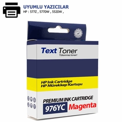 Hp 976YC-L0R30YC Muadil Kartuş, Kırmızı - Hp