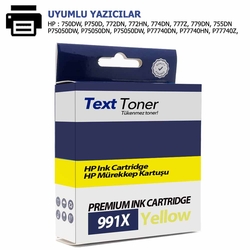 Hp 991X-M0J98A Muadil Kartuş, Sarı - Hp
