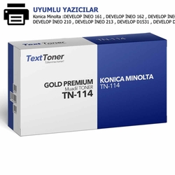 Konica Minolta TN-114 Muadil Fotokopi Toneri, Siyah - Konica Minolta