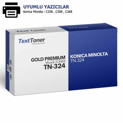 Konica Minolta TN-324 Muadil Fotokopi Toneri, Sarı - 1