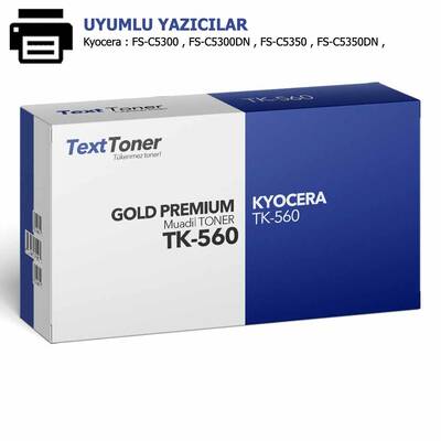 Kyocera TK-560 Muadil Toner, Sarı - 1