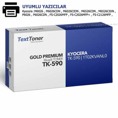 Kyocera TK-590 | 1T02KVANL0 Muadil Toner, Sarı - 1
