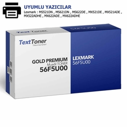 LEXMARK 56F5U00-MX521DE Muadil Toner, Siyah - LEXMARK