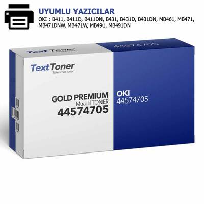 OKI 44574705-B411 Muadil Toner, Siyah - 1