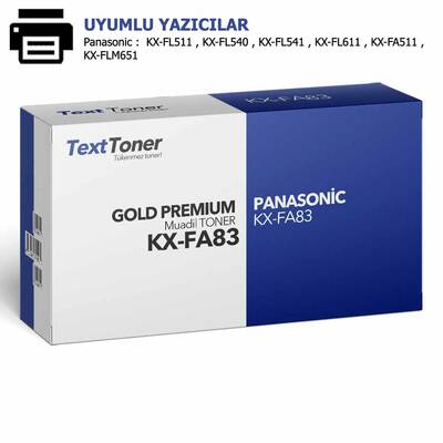 Panasonic KX-FA83 Muadil Toner, Siyah - 1