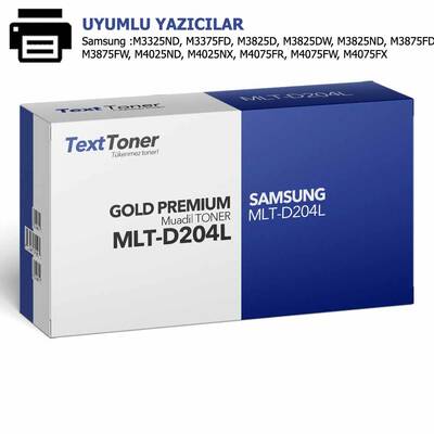 Samsung MLT-D204L Muadil Toner, Siyah - 1